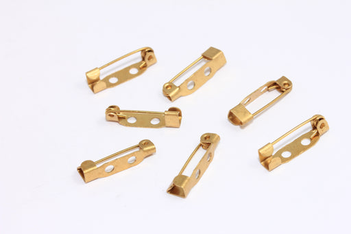 Brass Safety Pin Charm