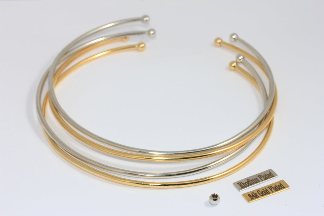 24 Ayar Parlak Altın Gerdanlık, Tel Gerdanlık Kolye, Ayarlanabilir CHK5-1