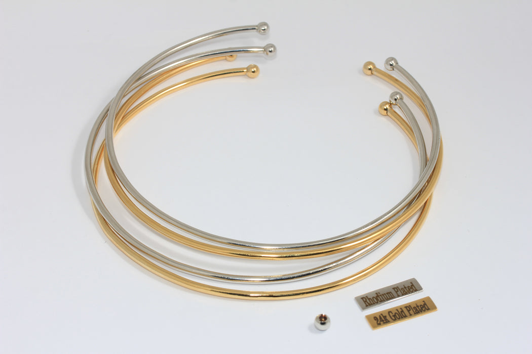 24 Ayar Parlak Altın Gerdanlık, Tel Gerdanlık Kolye, Ayarlanabilir CHK5-1