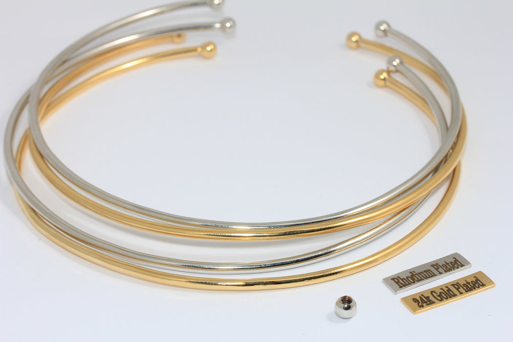 24 Ayar Parlak Altın Gerdanlık, Tel Gerdanlık Kolye, Ayarlanabilir CHK5-1