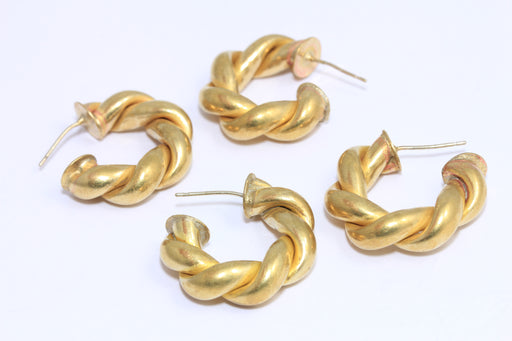 Statement Hoop Earrings, Braided Hoops, Earring Hoops