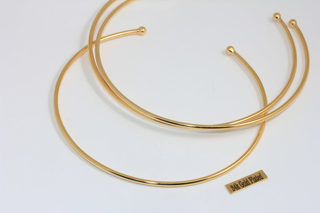 2 mm 24 Ayar Parlak Altın Minik Gerdanlık, Tel Gerdanlık, Zarif ve Şık Kolye, BXB342-5