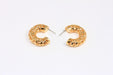 Puffed Hoop Earrings