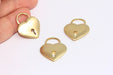 Brass Padlock Charms