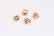 Micro Pave Rondelle Beads