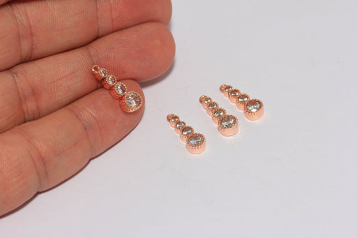 Rose Gold Plated CZ Pendant