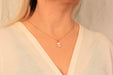 Sea Shell With Pearl Charm Necklace