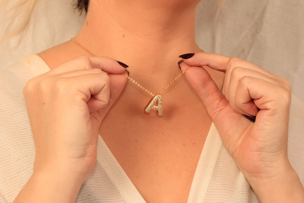 17'' 24 Ayar Parlak Altın Kalp Kolye, Kırmızı Mineli Kalp Kolye,