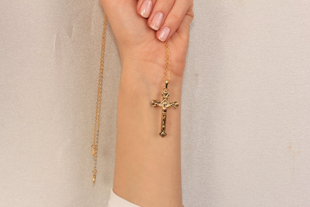 17'' 24 Ayar Parlak Altın Kalp Kolye, Kırmızı Mineli Kalp Kolye,