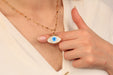 Gold Necklace With Evil Eye Pendant
