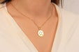 Gold Necklace With Star Coin Charm