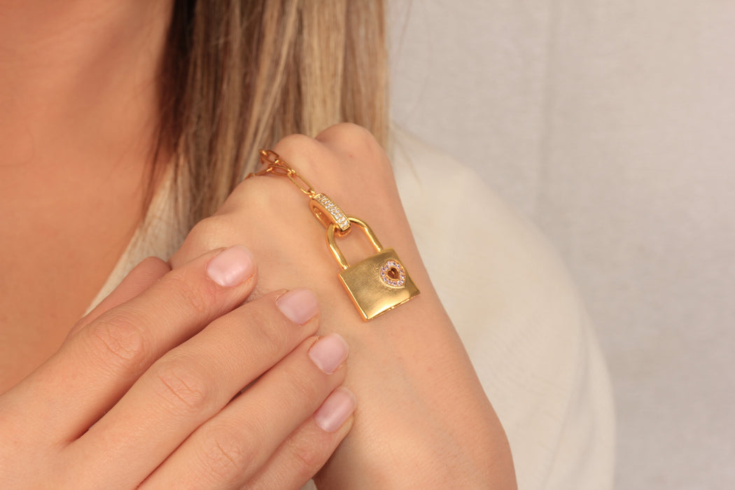 Collana a forma di cuore in oro lucido 24k da 17'', collana a forma di cuore in smalto rosso,