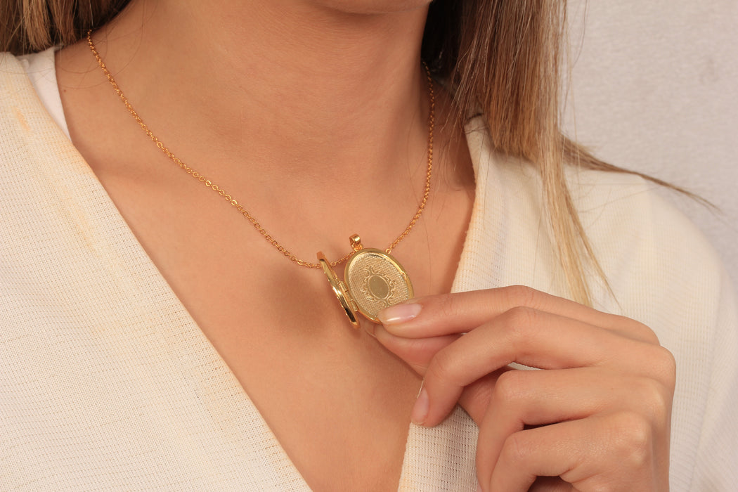 Collana a forma di cuore in oro lucido 24k da 17'', collana a forma di cuore in smalto rosso,