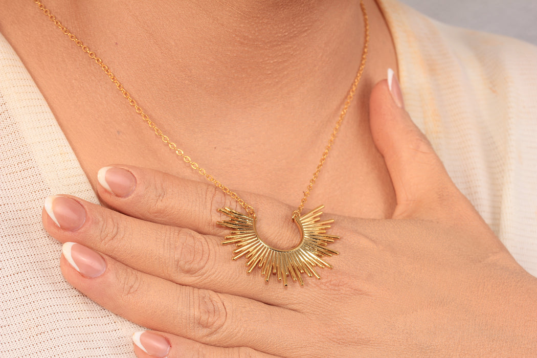 Collana a forma di cuore in oro lucido 24k da 17'', collana a forma di cuore in smalto rosso,