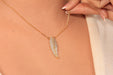 Gold Necklace With Cubic Zirconia Pendant