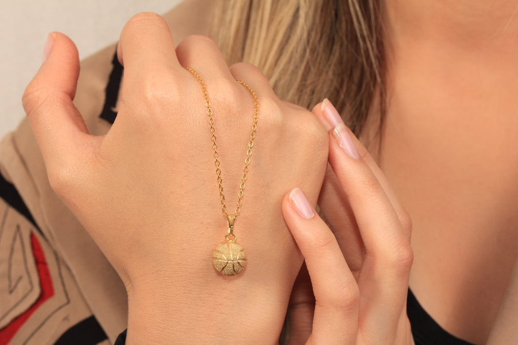 17'' 24 Ayar Parlak Altın Kalp Kolye, Kırmızı Mineli Kalp Kolye,