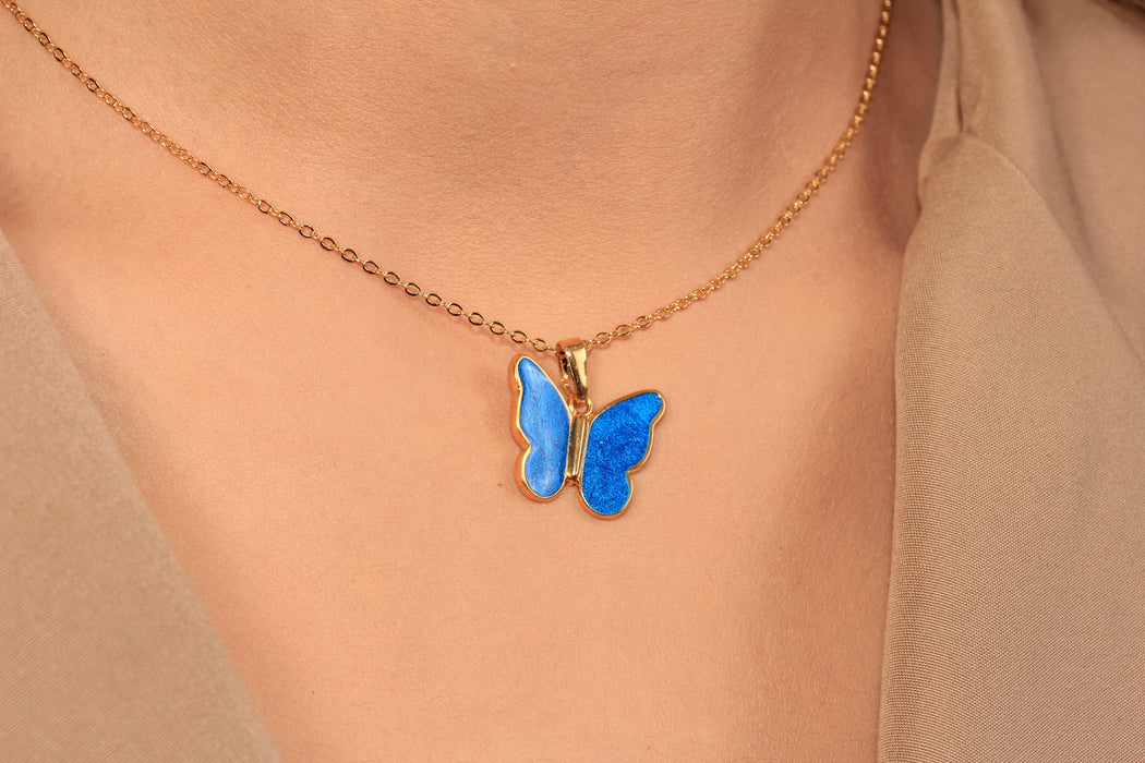 17'' 24 Ayar Parlak Altın Kalp Kolye, Kırmızı Mineli Kalp Kolye,