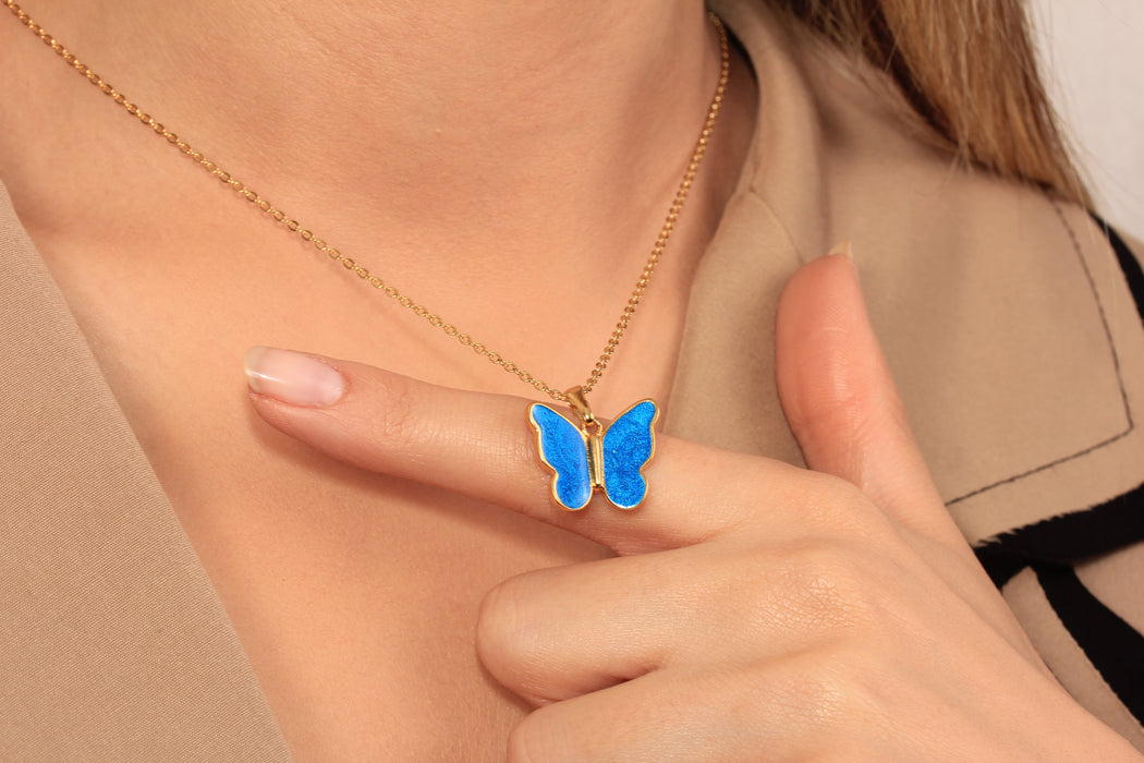 17'' 24 Ayar Parlak Altın Kalp Kolye, Kırmızı Mineli Kalp Kolye,