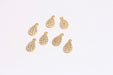 Shiny Gold CZ Drop Charms