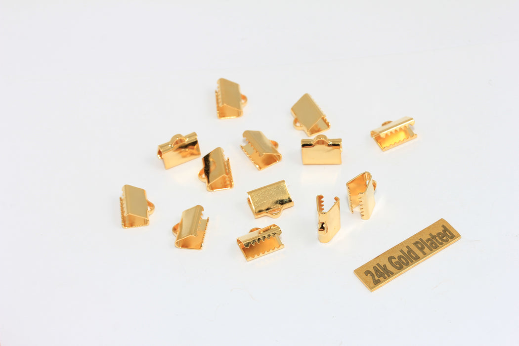 9 mm 24 Ayar Parlak Altın Kurdele Kıvrımları, Kordon Ucu, Bağlantı Elemanları BRT511