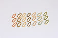 Shiny Gold CZ Chain Link Charms