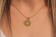 Gold Necklace With Cubic Zirconia Star Medallion