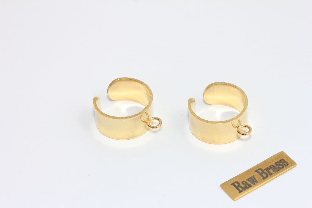 21 mm Ham Pirinç Yüzük, Bantlı Çekiçli Yüzükler, Halkalı Yüzük, MLS483