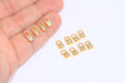Shiny Gold Lock Charms