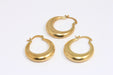 Oval Earrings, Thick Drop Earrings