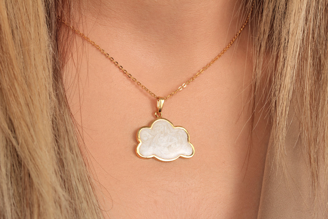 Collana a forma di cuore in oro lucido 24k da 17'', collana a forma di cuore in smalto rosso,