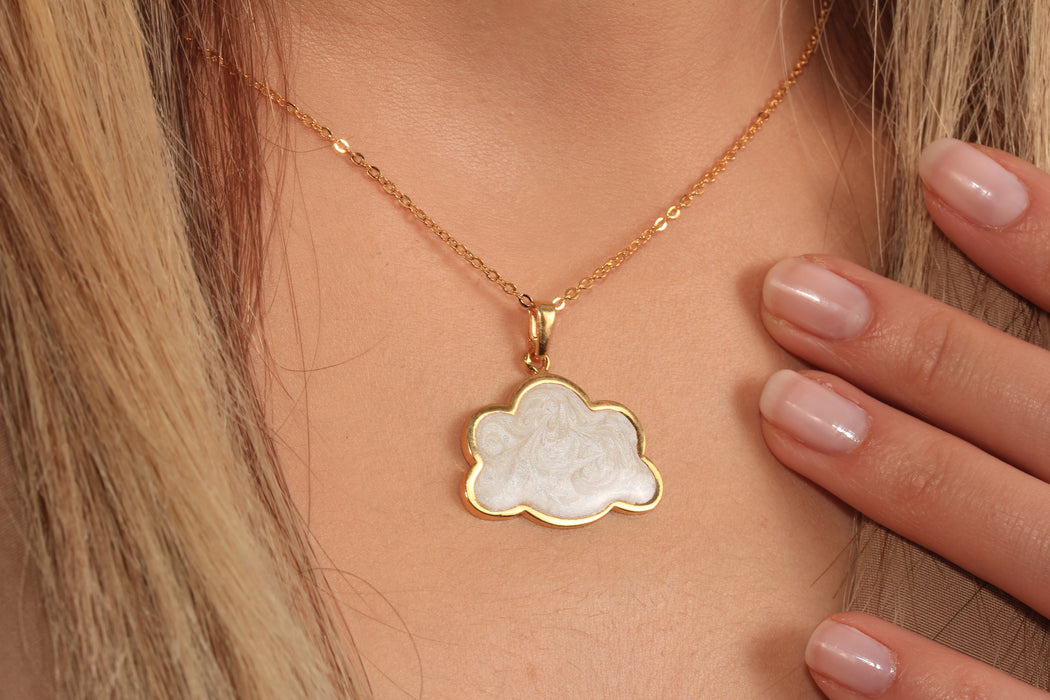 Collana a forma di cuore in oro lucido 24k da 17'', collana a forma di cuore in smalto rosso,