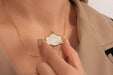 Gold Necklace With Cloud Pendant