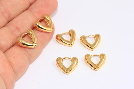 Heart Earrings, Lever Back Earrings