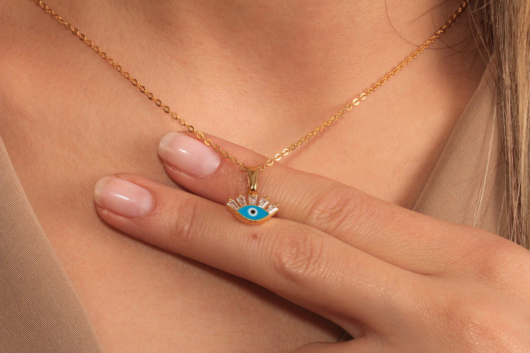 Collana a forma di cuore in oro lucido 24k da 17'', collana a forma di cuore in smalto rosso,