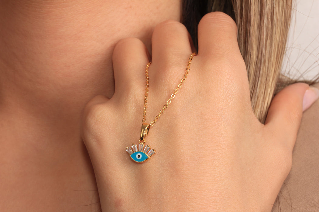 Collana a forma di cuore in oro lucido 24k da 17'', collana a forma di cuore in smalto rosso,