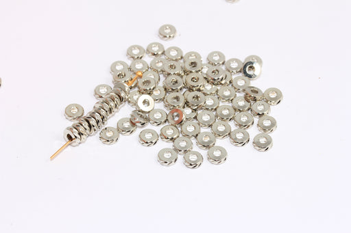 Flat Disc Beads, Wheel Beads