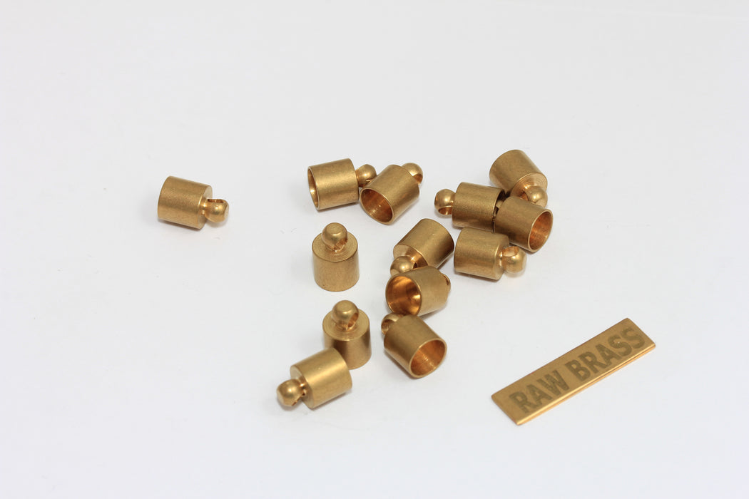 Raw Brass Bead Caps, Optional Inner Size End Caps, Cord End Tip, Tassel End Caps,