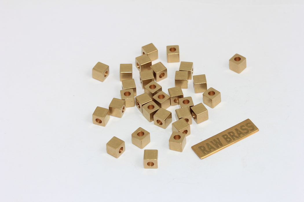 7mm Raw Brass Round Disc Beads, Barrel Spacer Findings, db, ZRCN846