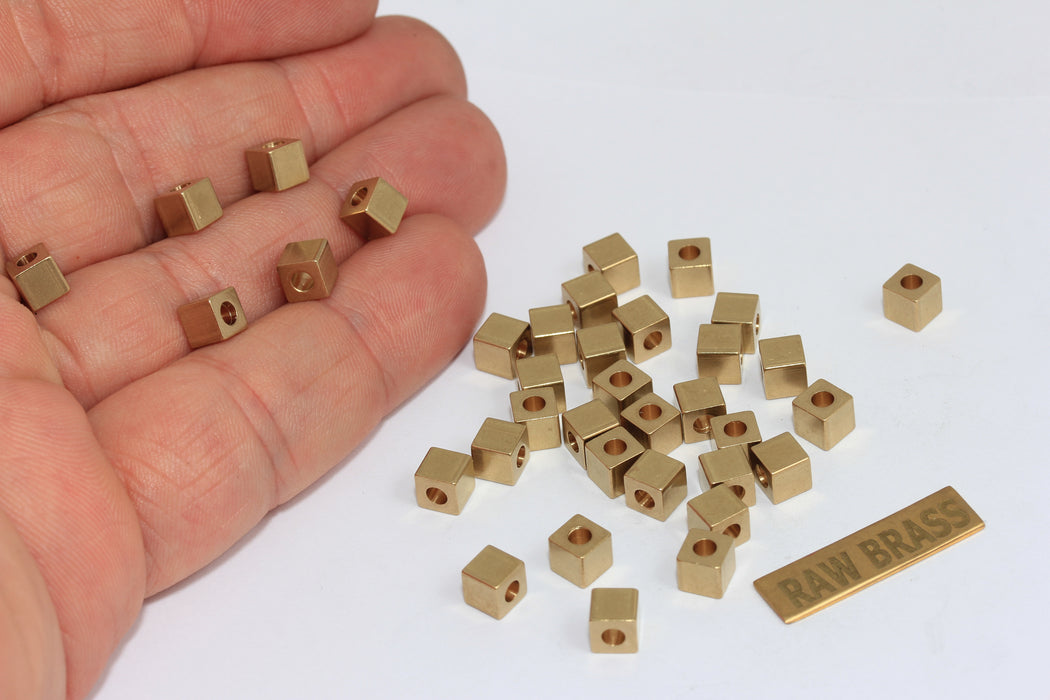 7mm Raw Brass Round Disc Beads, Barrel Spacer Findings, db, ZRCN846
