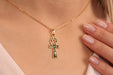 Gold Necklace With Egyptian Ankh Pendant