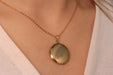 Gold Necklace With Opening Locket Pendant