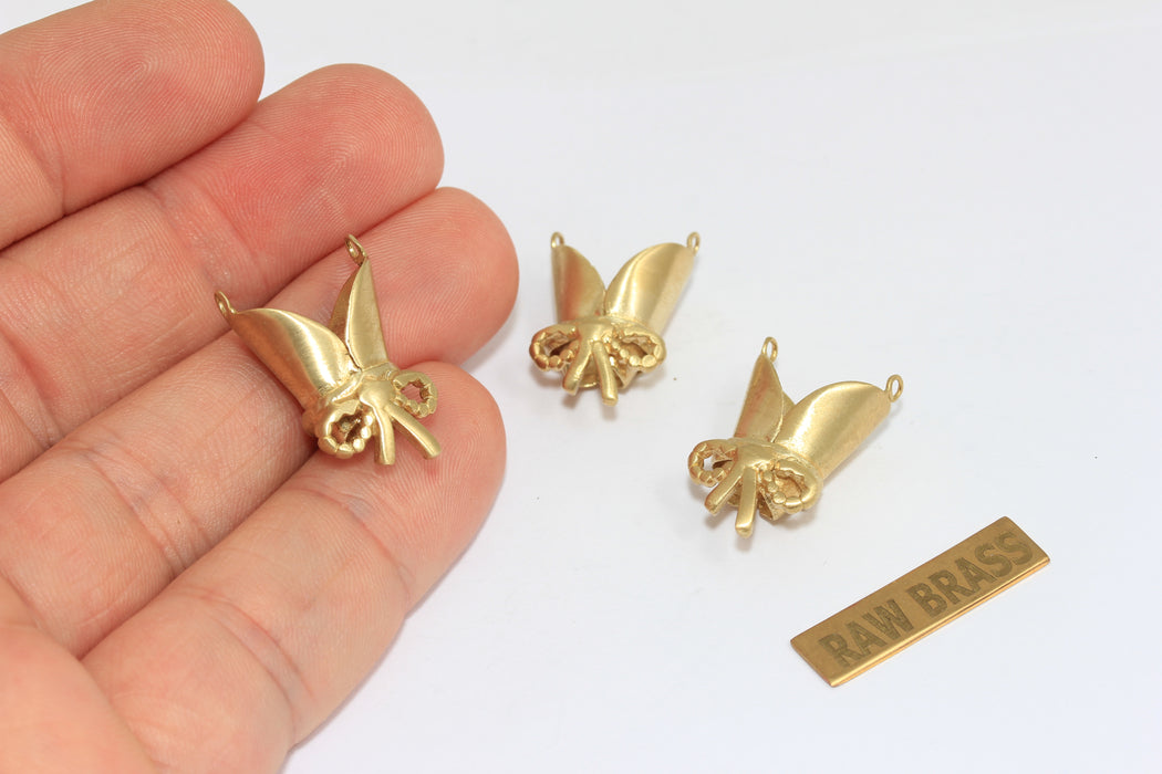 Copriperle in ottone grezzo, misura interna 4 mm, castoni per perline, piccole perline per braccialetti con castone, copriperle, TBR94