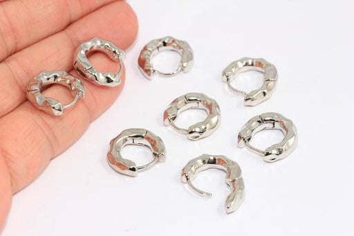 Bone Hoop Earrings