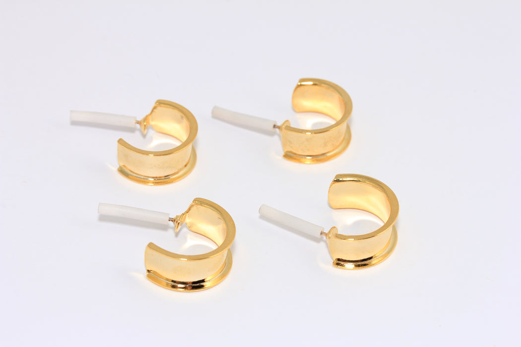 Channel Earrings, Hoop Earrings, Earring Settings