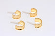 Channel Earrings, Hoop Earrings, Earring Settings