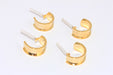 Channel Earrings, Hoop Earrings, Earring Settings