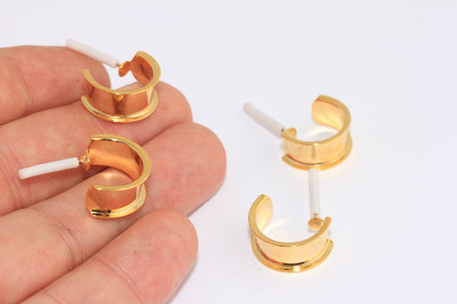 Channel Earrings, Hoop Earrings, Earring Settings