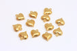Brass Puffed Heart