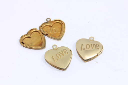 Brass Heart Locket Pendant