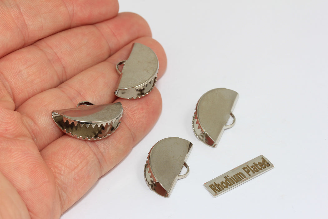 25 mm Rodyum Kaplamalı Kurdele Kıvrımı, Kurdele Tokası, Kordon Kıvrımları, BRT775